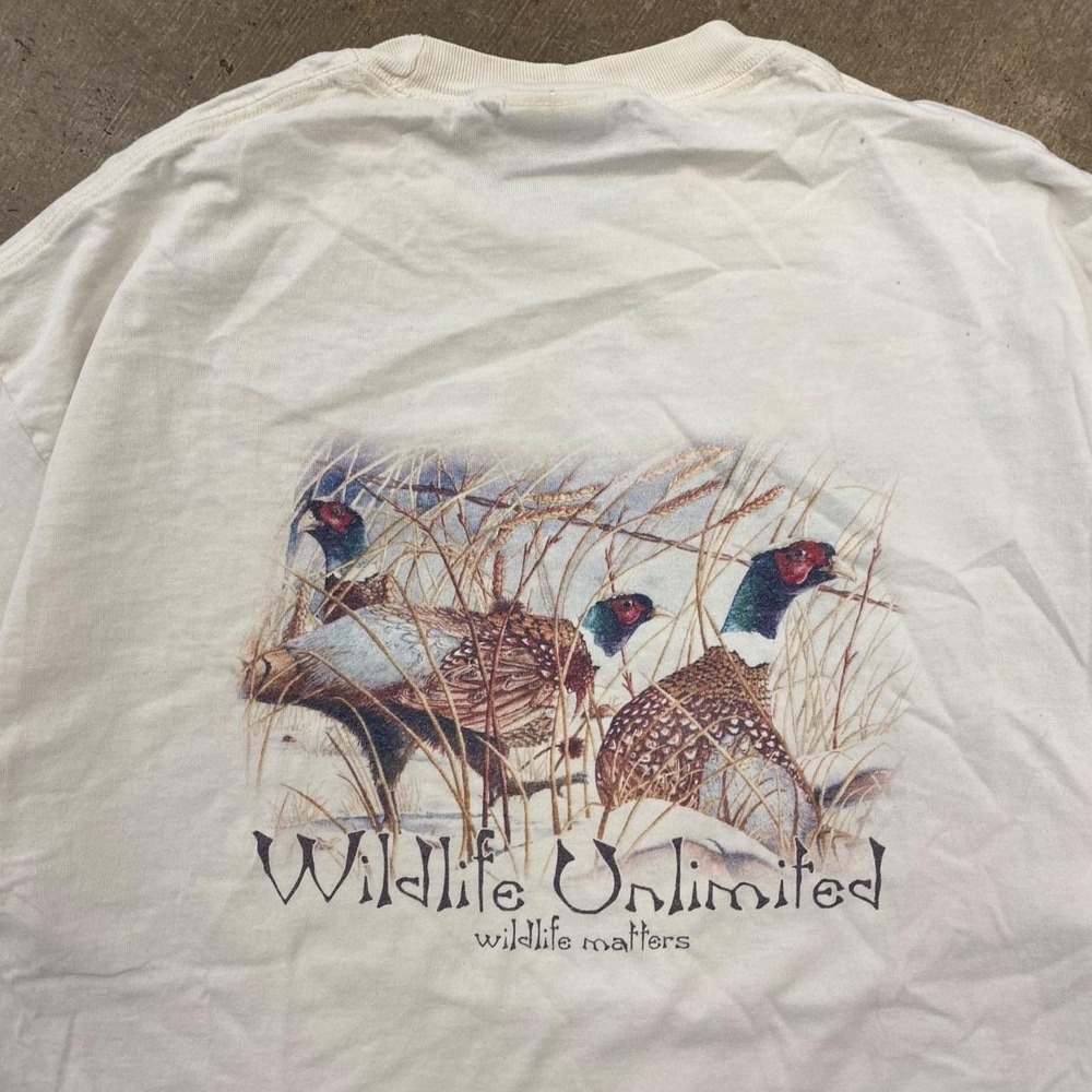 Vintage Wildlife Unlimited Ducks Hunting Nature Outdoors 2000s T-Shirt Size XL - Picture 3 of 8
